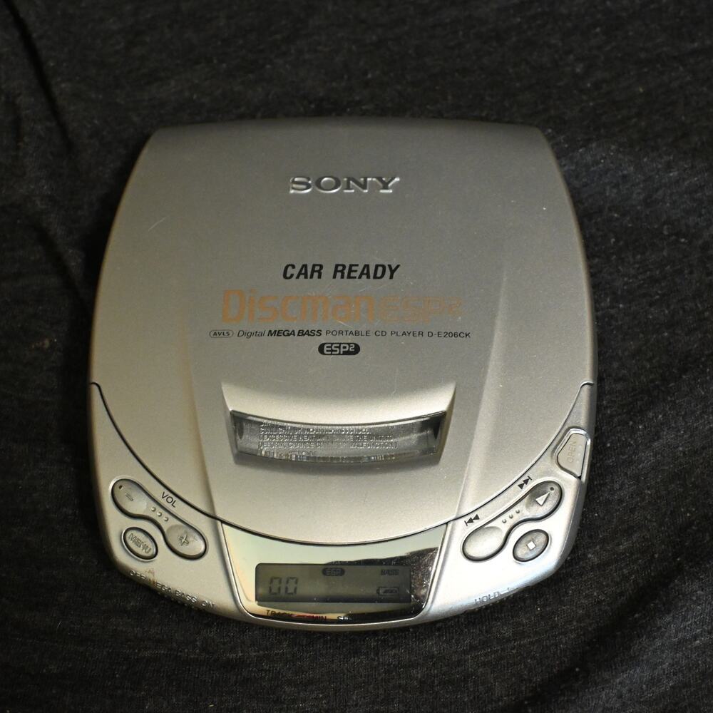 Sony D-E206CK Discman ESP2 Portable CD Player TESTED VINTAGE VTG